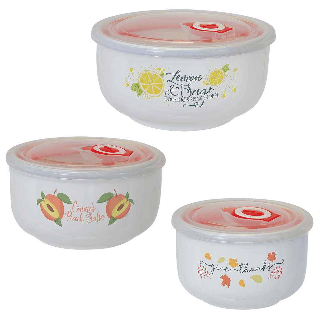Ceramic Storage Bowl Blanks for Sublimation - Various Sizes - NEW!