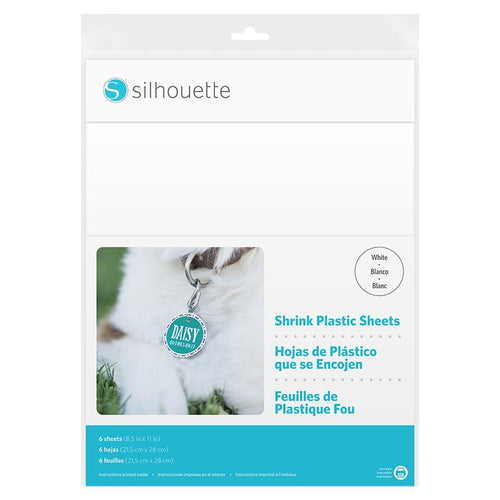 Silhouette Shrink Plastic Sheets-WHITE - LAST CHANCE SALE!