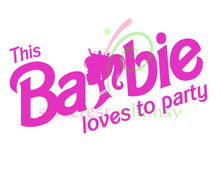 BARBIE LIFE -HTV Transfers (11.75" wide) - Ready to Press!