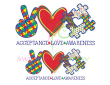 PEACE, LOVE & EVERYTHING - HTV Transfers (11.75" wide) - Ready to Press!