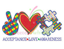PEACE, LOVE & EVERYTHING - HTV Transfers (11.75" wide) - Ready to Press!