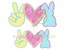 PEACE, LOVE & EVERYTHING - HTV Transfers (11.75" wide) - Ready to Press!