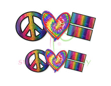 PEACE, LOVE & EVERYTHING - HTV Transfers (11.75" wide) - Ready to Press!