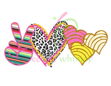PEACE, LOVE & EVERYTHING - HTV Transfers (11.75" wide) - Ready to Press!