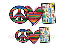 PEACE, LOVE & EVERYTHING - HTV Transfers (11.75" wide) - Ready to Press!