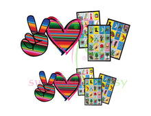 PEACE, LOVE & EVERYTHING - HTV Transfers (11.75" wide) - Ready to Press!