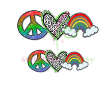 PEACE, LOVE & EVERYTHING - HTV Transfers (11.75" wide) - Ready to Press!