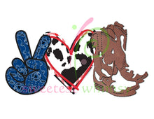 PEACE, LOVE & EVERYTHING - HTV Transfers (11.75" wide) - Ready to Press!