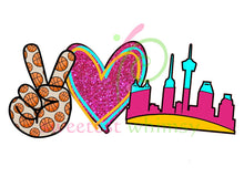 PEACE, LOVE & EVERYTHING - HTV Transfers (11.75" wide) - Ready to Press!