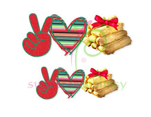 PEACE, LOVE & EVERYTHING - HTV Transfers (11.75" wide) - Ready to Press!