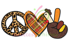 PEACE, LOVE & EVERYTHING - HTV Transfers (11.75" wide) - Ready to Press!