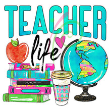TEACHER LIFE - DTF Transfers (11.75" wide) - BUY 2, SAVE $2! EVERYDAY DISCOUNT!
