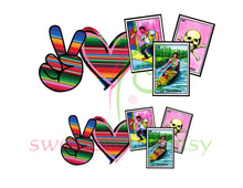 PEACE, LOVE & EVERYTHING - HTV Transfers (11.75" wide) - Ready to Press!