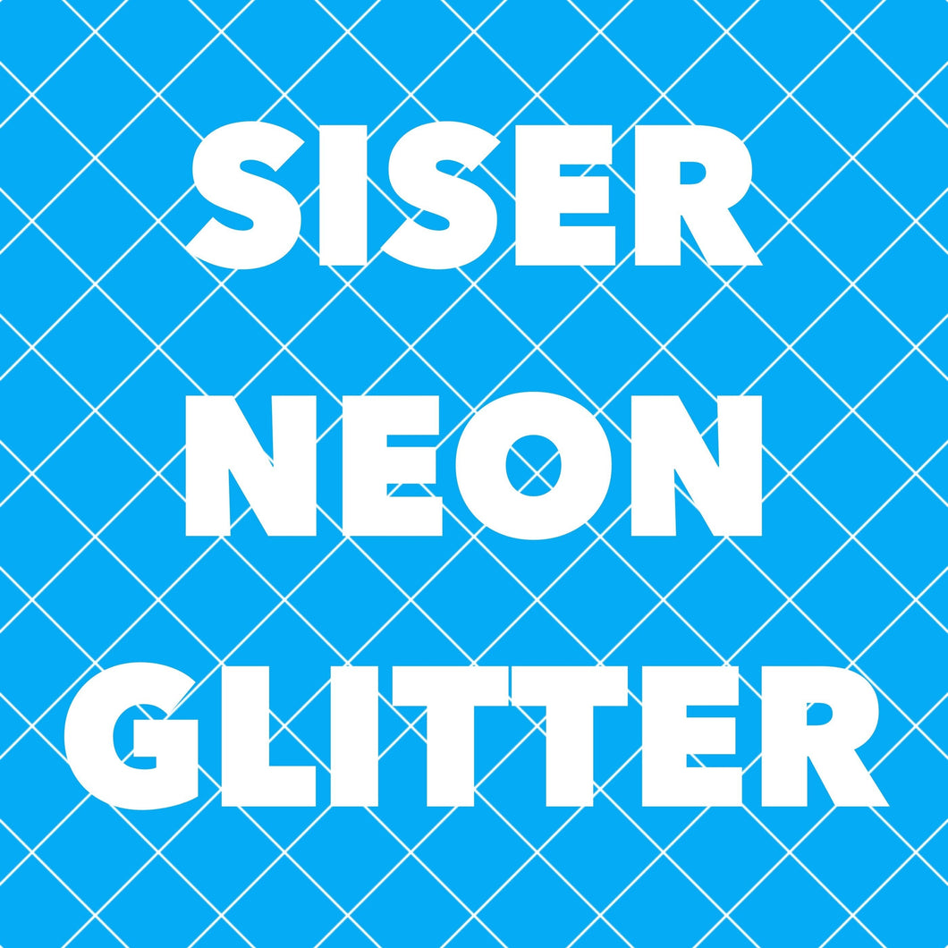 Siser® NEON HTV Glitter Sheets HTV YARDS (11.8x36” actual size) - NEW SIZE!