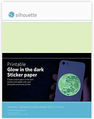 Silhouette Printable Glow-in-the-Dark Sticker Paper - SALE!