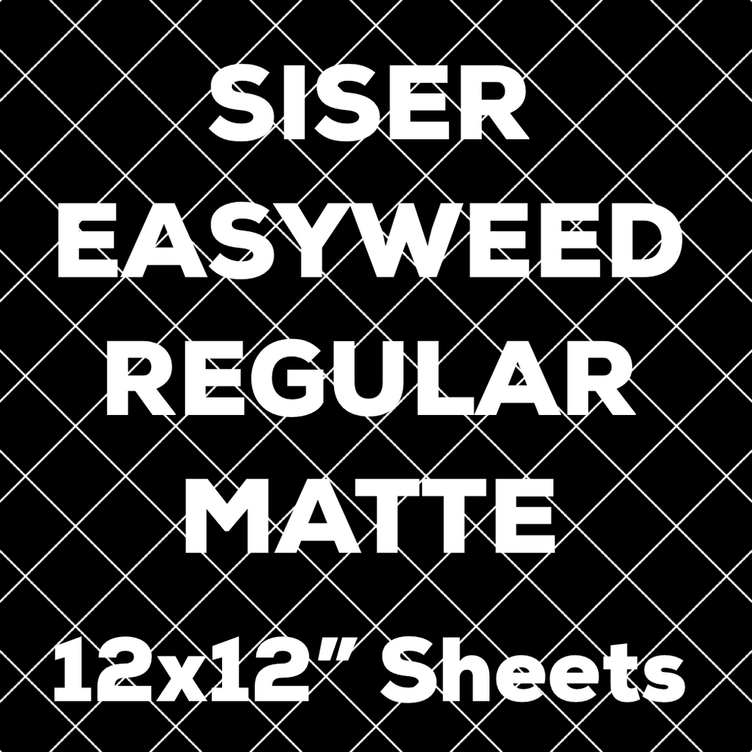 Siser Easyweed Regular MATTE HTV Sheets (11.8