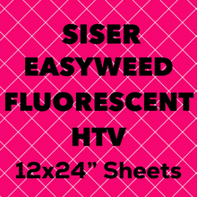 Siser® EasyWeed® Fluorescent HTV Sheets (11.8x24" actual size) - NEW SIZE!