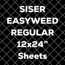 Siser EasyWeed Regular HTV Sheets (11.8x24" actual size) - NEW SIZE!