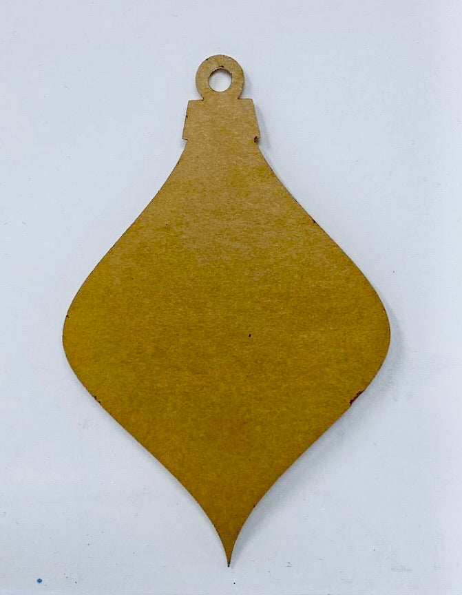 Retro Teardrop Acrylic Ornament Blank - LAST CHANCE SALE!