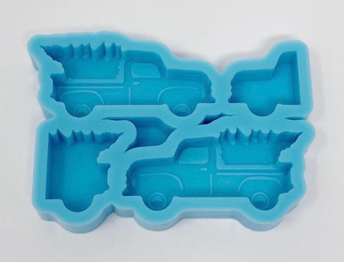 Christmas Tree Truck-Holiday Phone Grip/ Topper/ Coaster Mold - SALE!