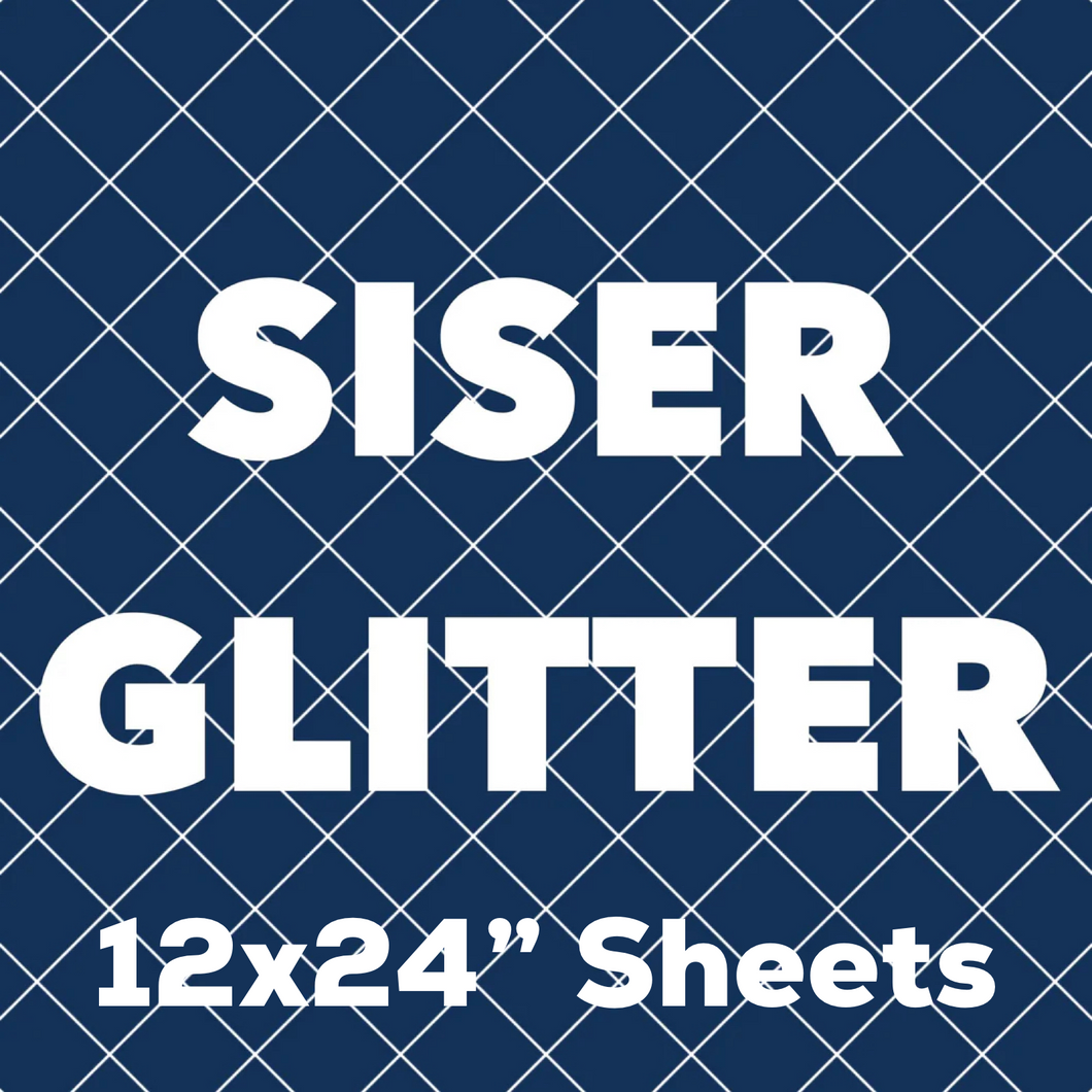 Siser® Glitter HTV Sheets (11.8 x 24