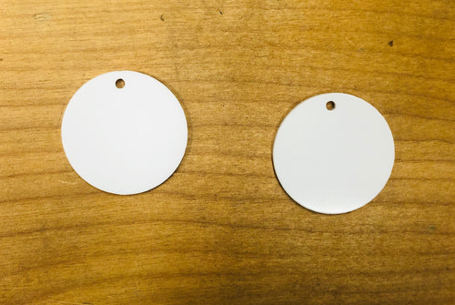 Round (.93” L)  Acrylic Earring Blanks for Sublimation - LAST CHANCE SALE!