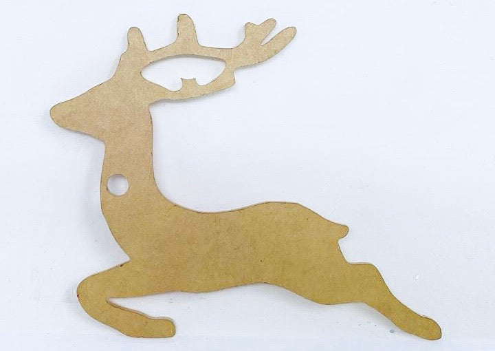 Flying Reindeer Acrylic Ornament Blank -LAST CHANCE SALE!
