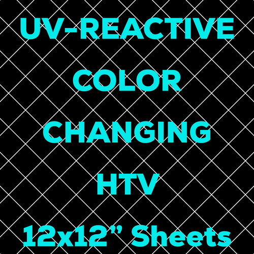 UV Reactive Color Changing HTV (12x12