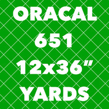 Oracal 651 *YARDS* (12x36") - NEW SIZE!