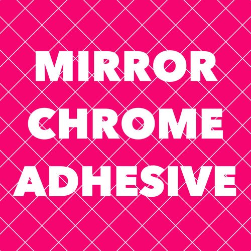 Mirror Chrome Adhesive Vinyl Sheets (12x12